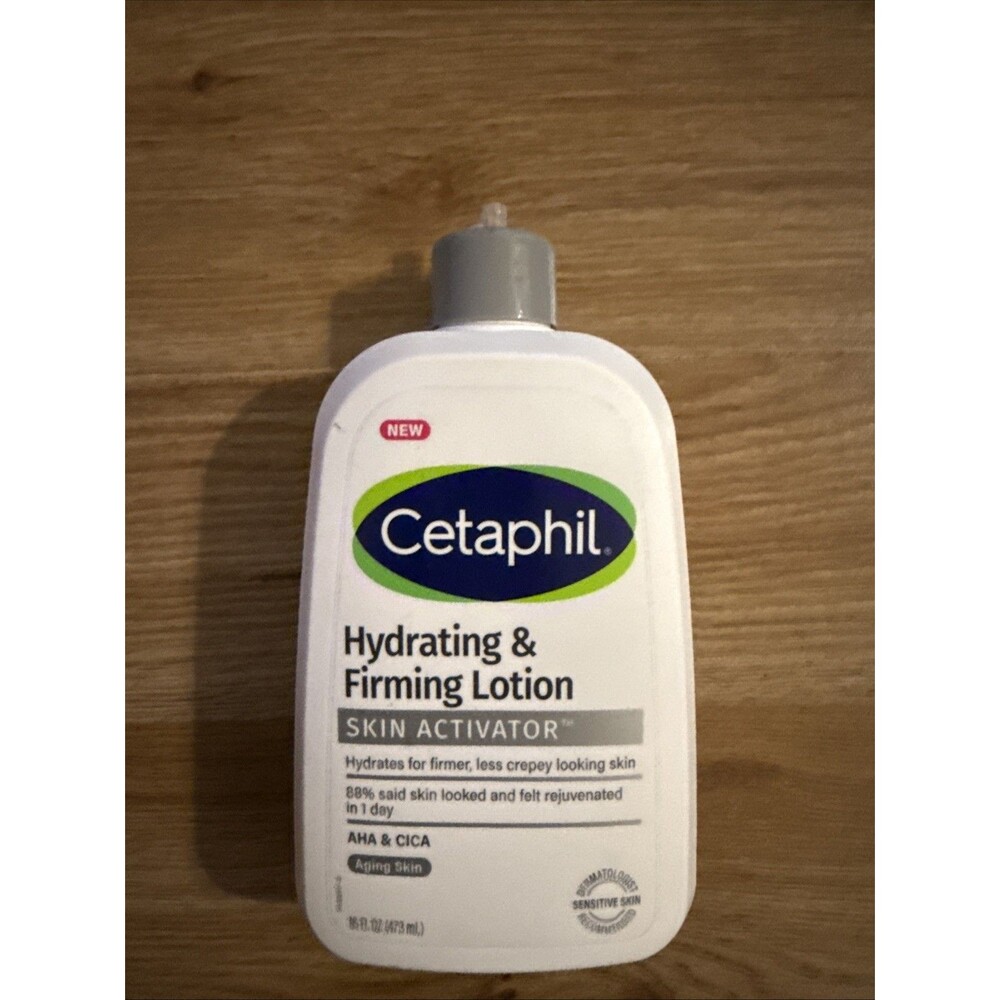 Cetaphil Skin Activator Hydrating Firming Body Lotion AHA & CICA Sensitive 16oz